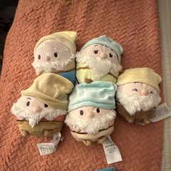 Ufufy Disney Snow White and the Seven Dwarfs Small Plush Lot of 5
