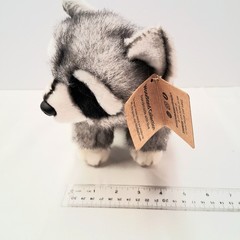 Demdaco Nat & Jules Woodland Critter Plush Life Like Raccoon Small Plush Toy New