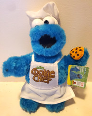 Cookie Monster Plush Nanco Sesame Street Cookie Chef Vintage Standing New Tagged