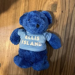 Ellis Island Blue Teddy Bear 7” Plush Stuffed Toy
