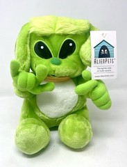 RARE Vintage 1998 ALIENPETS Plush Green DOG! New w/ Tag! First Litter! 90’s Toy