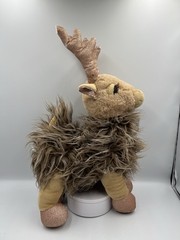 RARE TROV Holiday Reindeer Plush Glitter Gold Antlers Deer Toy Forest Decor SEE