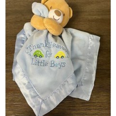 Baby Starters Lovey Rattle Bear Thank Heaven For Little Boys Blanket Lovie Plush