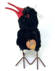 Steiff Lot 7 Distressed 1960s -70s Dog Puppet Chick Raven Sheep 3 ID As Is Vtg