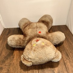 Button Face & Heart Therapy Autism Plush Bear 17” Inch Vintage
