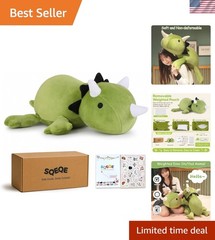 Weighted Dinosaur Plush Toy – Cute Dino Pillow for Comfort & Cuddling, 9.8 Inch