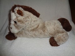 Horse coco cream brown 11″ laying Pony Creature Comforts Plush Stuffed Animal