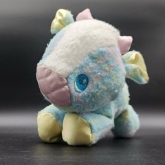 Playskool Snuzzles Cow Blankies Blue Plaid Vintage 1986 Plush Satin Hooves