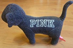 Victoria’s Secret PINK Multi-Colored Lurex Dog 12″ New