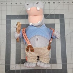 Hippopotamus Heavy Hippo Swanson Collectables Plush Animal Doll Suspenders 2009