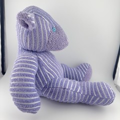 Purple Lamb Plush Stuffed Animal 12” Terry Cloth Soft Toy Easter Decor