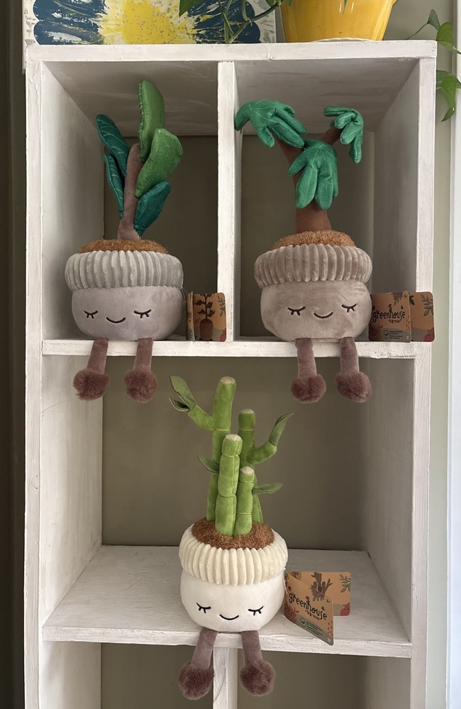 Greenhouse by Russ 12″ Plush Plant Tree Lot 3 Bamboo Money Tree Fiddle Leaf NWT