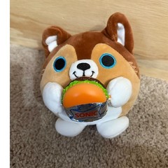 Zuru Snackles Series 2 Lucas Dog Sonic Burger Plush Stuffed Animal 5in