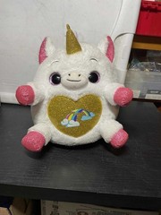 lot 3 unicorn stuffie plush toys sz 7/8 robes the childrens place rainbow & pink