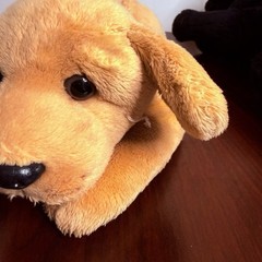 2FAO Schwarz Dog Plush Black Golden Labrador Retriever Puppy Stuffed Floppy Lay