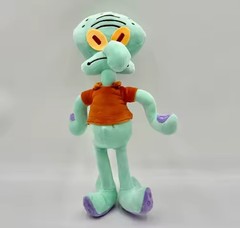 33cm Anime Spongebob Squarepants Squidward Kawaii Stuffed Plush Toy Keychain Gif