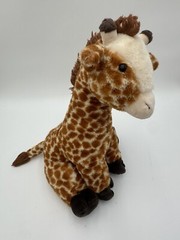 Fiesta Giraffe Stuffed Animal Plush Toy Sitting Safari Brown Nursery Lovey