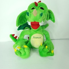 Scorch Talking Green Dragon Plush Toy Ronn Lucas Show Stuffed Animal 14″