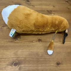 cute sales stuffed fox tail pouch brown N0185