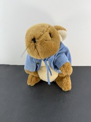 EDEN Toys Beatrix Potter Peter Rabbit 7 inch Bunny Plush Stuffed Animal BlueCoat