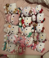 Hello Kitty Stuffed Animal Plush Lot Of 1 Each 6-inch Dolls