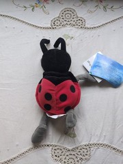 Disney Store A Bug’s Life Bean Bag Francis And Tuck, 8 ” , Lot Of 2, NWT