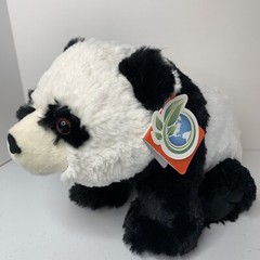 Panda Bear PlushWild Republic CK Black and White 9″ Sitting Stuffed Animal Tags