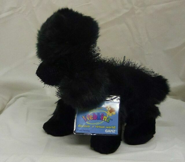 Ganz Webkinz Black Poodle HM191 Plush Stuffed Animal NWT Unused Code Doll Gift