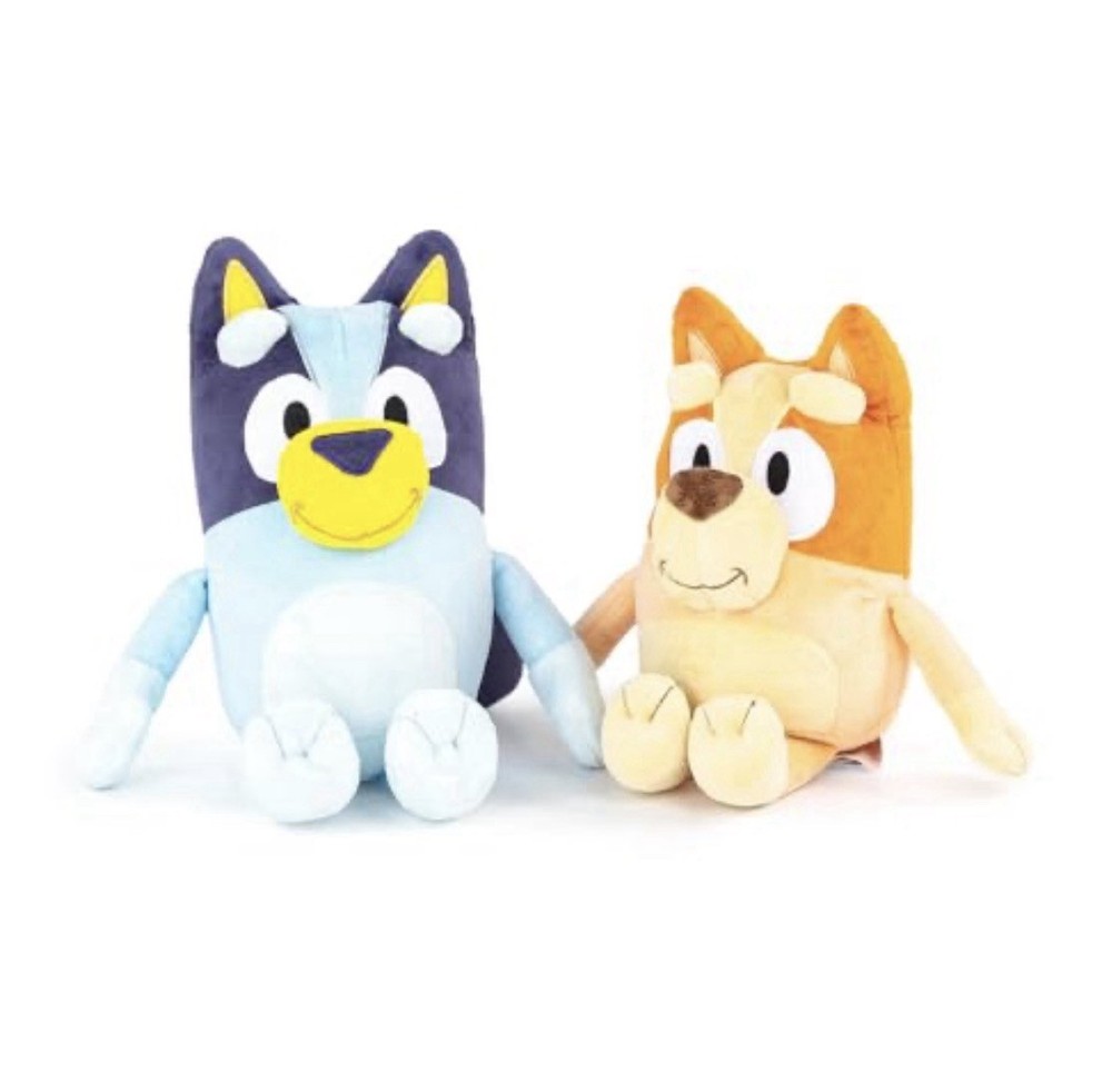 Bluey & Bingo Plush Pillow Buddy Set – Super Soft, Polyester Microfiber, 12 in.