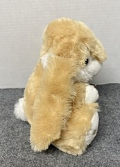 Best Made Toys Tan Bunny Rabbit Plush Stuffed Tan Brown Checked Bow Ears