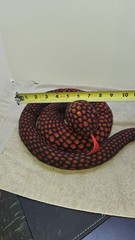 Simulation Python Snake Plush Toy Soft Zodiac Dolls – Red Python