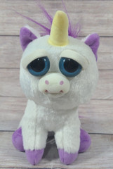 Feisty Pets Plush Glenda Glitterpoop Unicorn Stuffed Animal White Purple 9″ 2017