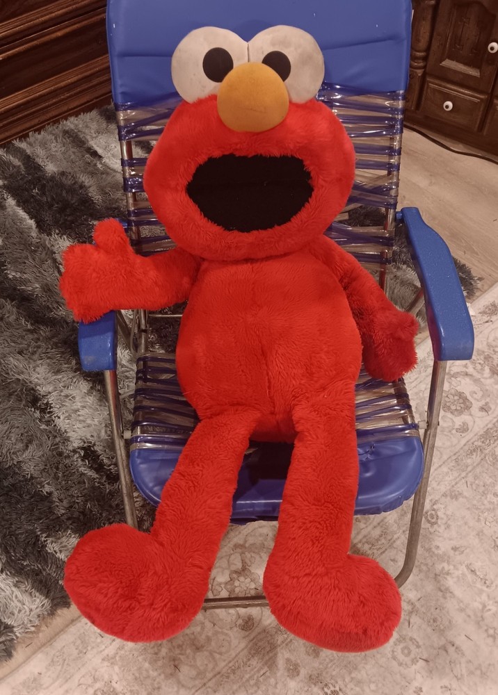 ELMO Plush Stuffed Sesame Street LIFE SIZE 3 feet /36 inches Playskool 1995 tags