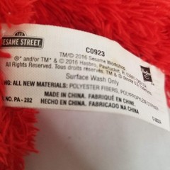 Hasbro Sesame Street Tickle Me Elmo Red Animated Stuffed Plush Animal Toy #C0923