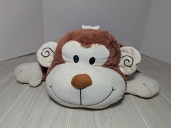 Jay At Play Mushable MONKEY Chimp Microbead Pillow Plush Nylon Tummy FLAWS READ