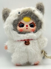 Baby Three Who’s Cat Is This 6” Plush Cat Pendant With Card And Special Eyes