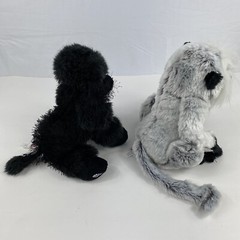 Webkinz Grey Langur HM226 NO CODE Ganz Grey Black And HM191 Black￼￼￼￼ Poodle￼