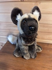 Ganz Webkinz Signature African Wild Dog WKS1066 NO CODE Stuffed Animal Plush Toy