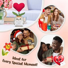 Red Crochet Gifts for Boyfriend – 1 Year Anniversary – Love Bloomed