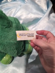 Star Belly Dream Lites Stuffed Animal Night Light Dreamy Green Dinosaur *Flaw*