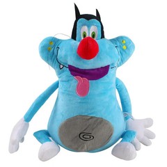 40cm funny design France Cute Cartoon Oggy Cockroaches Toy Fat Cat Oggy.