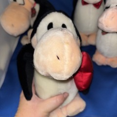 Vintage Opus Penguin Plush (4) Christmas Reindeer Antlers Santa Hat Bloom County