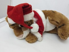 House Of Lloyd Plush Stuffed Christmas Tiger Scrooge With Sound “Bah Humbug 13″L