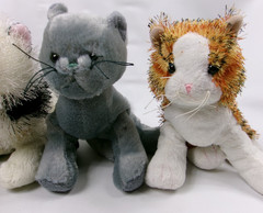 Ganz Webkinz Cat Plush Stuffed Animal Lot of 4 HM042 HM152 HM334 HM135 Kitty
