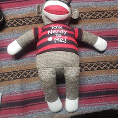 Sock Monkey Large Talk Nerdy to me.