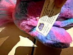 Kitty Surprise Tasha Pink Purple Blue Tie Dye Plush With 3 Baby Kittens 2017