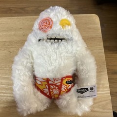 Fuggler Funny Ugly Monster 9″ White Plush W/Teeth Stuffed Animal Y0223