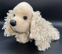 Ganz Webkinz American Cocker Spaniel Beanbag 9″ Plush Beige Dog HM202 No Code