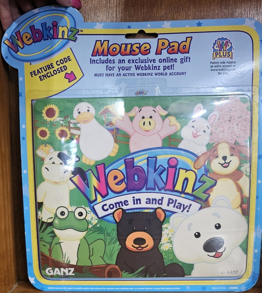 NEW VTG Webkinz “Country Living” Mouse Pad WITH CODE SEALED ORIGINAL 2000S