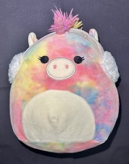 Squishmallow UNICORN Rainbow Tie Dye 9″ Plush KellyToy